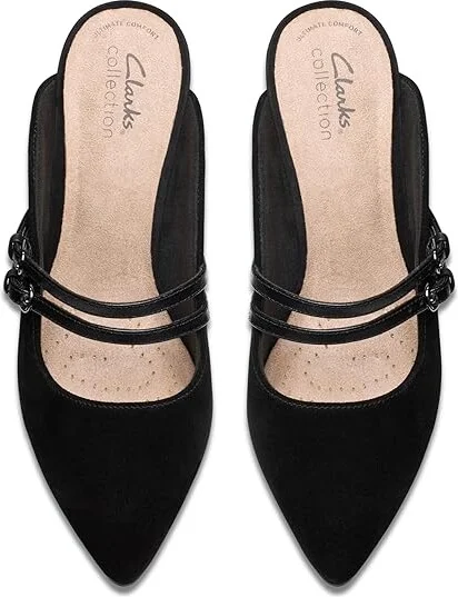 Clarks Kataleyna Eve High Women's Heels Black Suede : 8.5 B - Medium, Rubber/Suede - Image 2