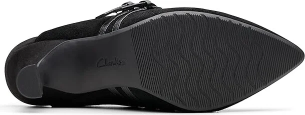Clarks Kataleyna Eve High Women's Heels Black Suede : 8.5 B - Medium, Rubber/Suede - Image 3
