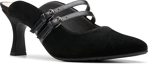 Clarks Kataleyna Eve High Women's Heels Black Suede : 8.5 B - Medium, Rubber/Suede - Image 5