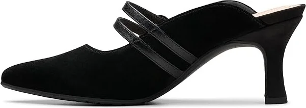 Clarks Kataleyna Eve High Women's Heels Black Suede : 8.5 B - Medium, Rubber/Suede - Image 6