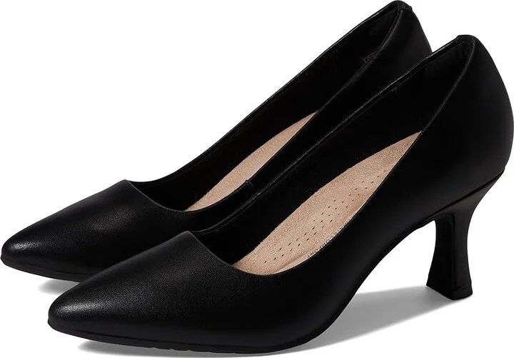 Clarks Kataleyna Gem Women's Shoes Black Leather : 5.5 B - Medium
