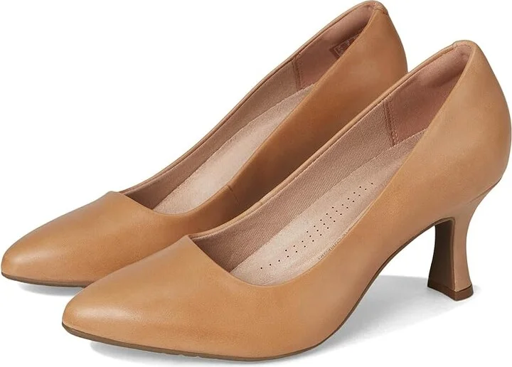 Clarks Kataleyna Gem Women's Shoes Warm Beige Leather : 6.5 B - Medium