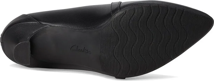 Clarks Kataleyna Sol High Women's Heels Black Leather : 9.5 B - Medium, Leather/Rubber - Image 3