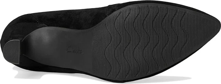 Clarks Kataleyna Sol High Women's Heels Black Suede : 10 B - Medium, Leather/Rubber - Image 3