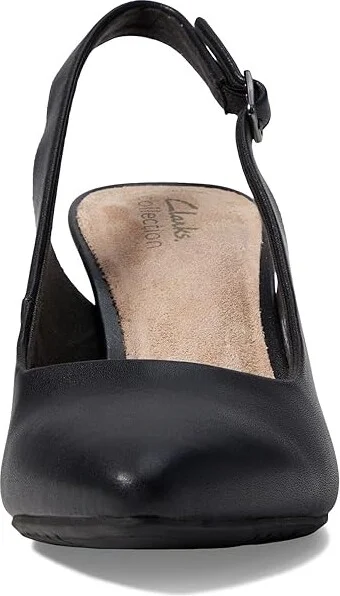 Clarks Kataleyna Step Women's Shoes Black Leather : 6 B - Medium, Leather/Rubber - Image 2