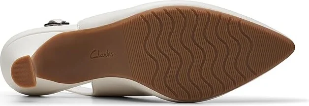 Clarks Kataleyna Step Women's Shoes Off-White Leather : 8 D - Wide, Leather/Rubber - Image 3