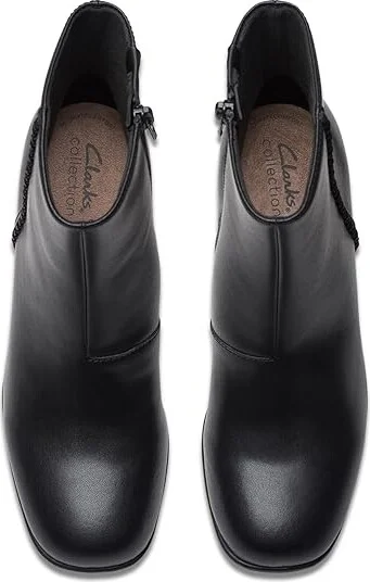 Clarks Keirsta Faye Women's Boots Black Leather : 11 B - Medium - Image 2