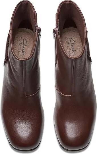 Clarks Keirsta Faye Women's Boots Brown Leather : 12 B - Medium - Image 2