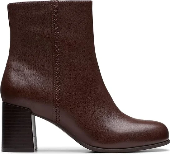 Clarks Keirsta Faye Women's Boots Brown Leather : 12 B - Medium - Image 6