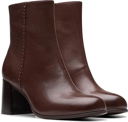 Clarks Keirsta Faye Women's Boots Brown Leather : 12 B - Medium