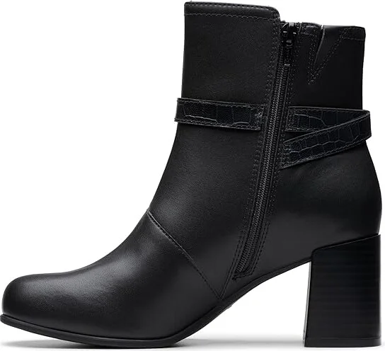 Clarks Keirsta Haley Women's Boots Black Leather : 7.5 B - Medium, Leather/Mesh/Polyester - Image 5