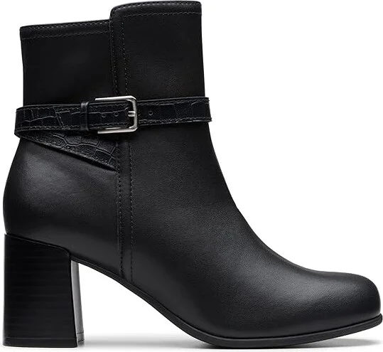 Clarks Keirsta Haley Women's Boots Black Leather : 7.5 B - Medium, Leather/Mesh/Polyester - Image 6