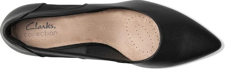 Clarks Kepley Cora Women's Shoes Black Leather : 10 B - Medium, Leather/Synthetic - Image 2
