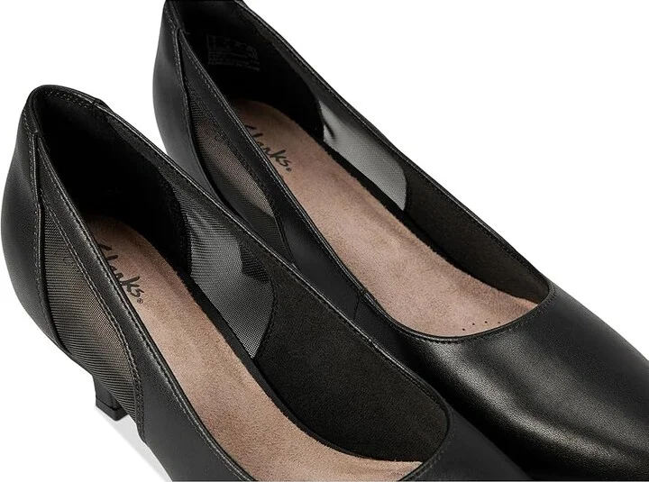 Clarks Kepley Cora Women's Shoes Black Leather : 10 B - Medium, Leather/Synthetic - Image 7
