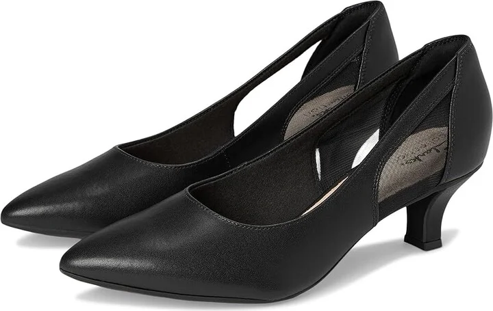 Clarks Kepley Cora Women's Shoes Black Leather : 10 B - Medium, Leather/Synthetic