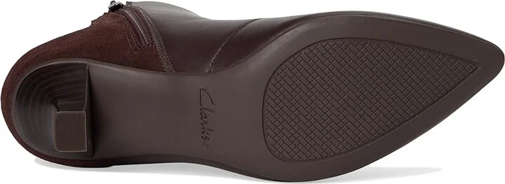 Clarks Kepley Erin Women's Boots Dark Brown Leather : 8.5 B - Medium, Leather/Rubber - Image 3