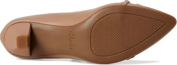 Clarks Kepley Holly High Women's Heels Warm Beige Leather : 9 D - Wide - Image 3