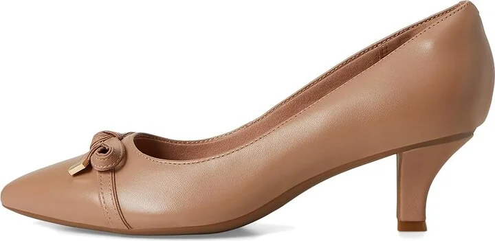 Clarks Kepley Holly High Women's Heels Warm Beige Leather : 9 D - Wide - Image 6