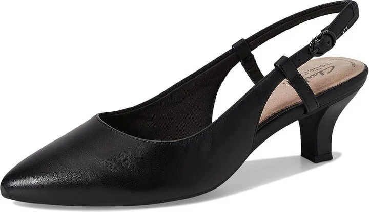 Clarks Kepley Lane High Women's Heels Black Leather : 6.5 B - Medium, Leather/Rubber - Image 5