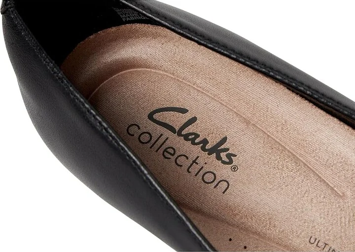 Clarks Kepley Vine High Women's Heels Black Leather : 6.5 B - Medium, Leather/Rubber - Image 7