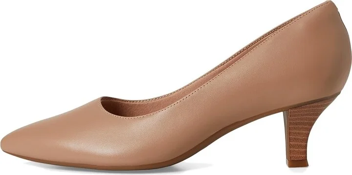 Clarks Kepley Vine High Women's Heels Warm Beige Leather : 11 D - Wide, Leather/Rubber - Image 6