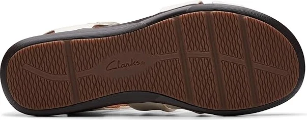 Clarks Kitly Ave Women's Sandals Off-White Leather : 5 B - Medium - Image 3