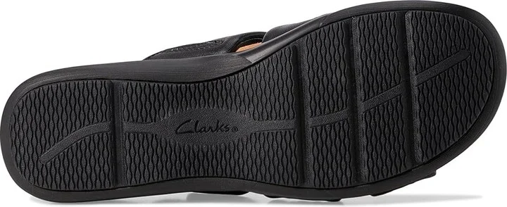 Clarks Kitly Slide Women's Sandals Black Leather : 7 B - Medium - Image 3