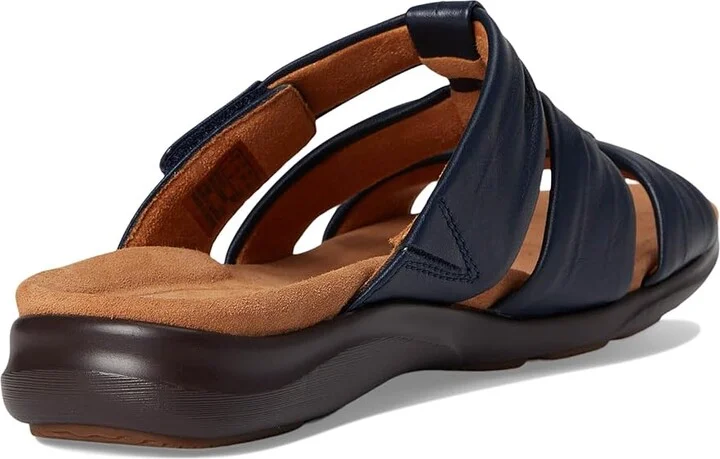 Clarks Kitly Slide Women's Sandals Navy Leather : 9.5 B - Medium - Image 4