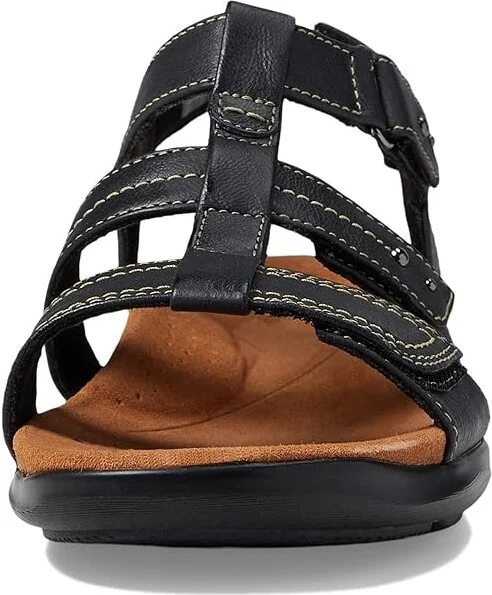 Clarks Kitly Step Women's Shoes Black/Black Leather : 6 B - Medium - Image 2