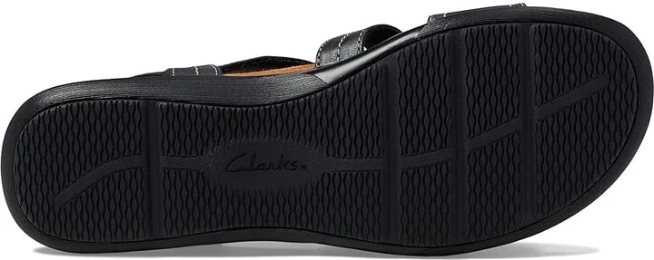 Clarks Kitly Step Women's Shoes Black/Black Leather : 6 B - Medium - Image 3