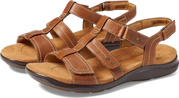 Clarks Kitly Step Women's Shoes Tan Leather : 5.5 B - Medium
