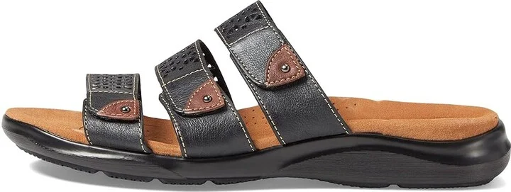Clarks Kitly Walk Women's Shoes Black Leather : 5 B - Medium - Image 5