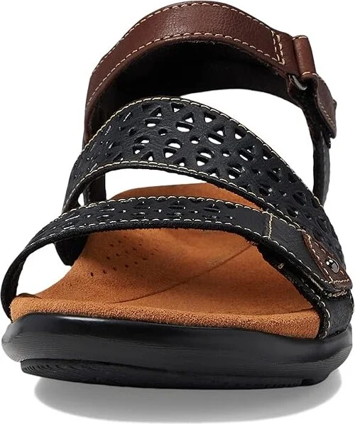 Clarks Kitly Way Women's Shoes Black Leather : 5 B - Medium - Image 2