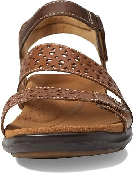 Clarks Kitly Way Women's Shoes Tan Leather : 5 B - Medium - Image 2