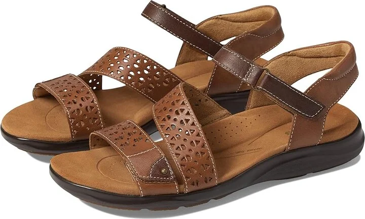 Clarks Kitly Way Women's Shoes Tan Leather : 5 B - Medium