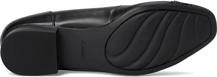 Clarks Krystine May High Women's Heels Black Leather : 6 C - Wide, Leather/Rubber - Image 3