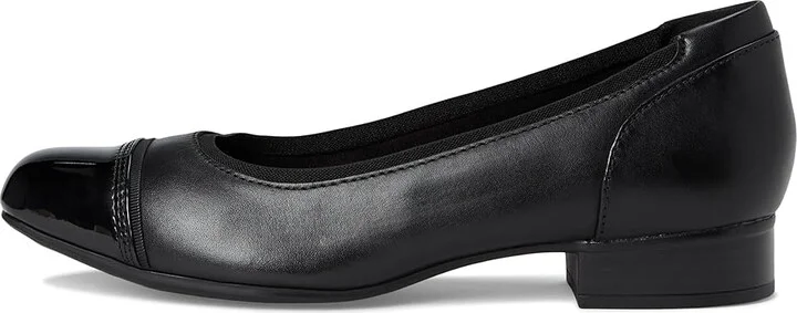 Clarks Krystine May High Women's Heels Black Leather : 6 C - Wide, Leather/Rubber - Image 6