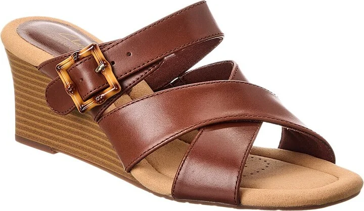 Clarks Kyarra Judi Leather Heeled Sandal
