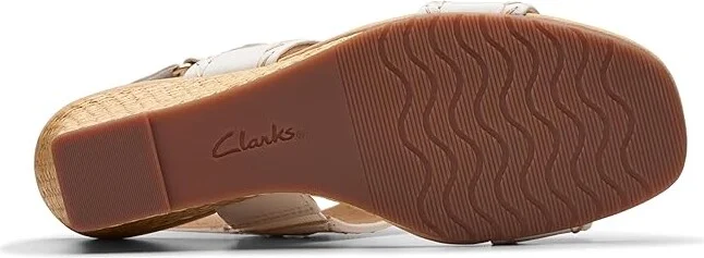Clarks Kyarra Rose Women's Sandals White Leather : 12 B - Medium, Leather/Rubber - Image 3