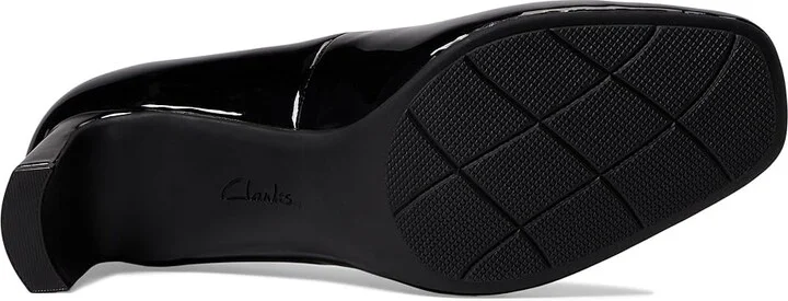 Clarks Kyndall Iris High Women's Heels Black Patent Synthetic : 11 B - Medium, Leather - Image 3