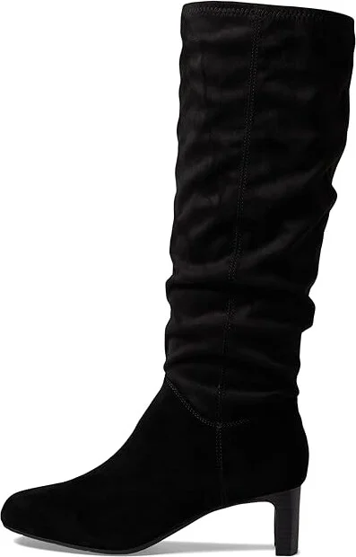 Clarks Kyndall Rise Women's Boots Black Combi : 8.5 B - Medium, Synthetic/Textile - Image 6