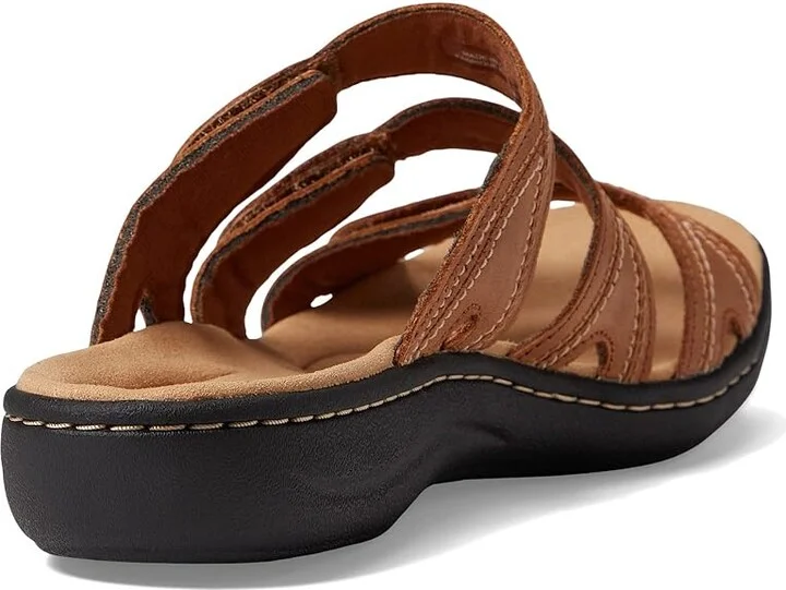 Clarks Laurieann Ayla Women's Shoes Dark Tan Leather : 6 B - Medium - Image 4