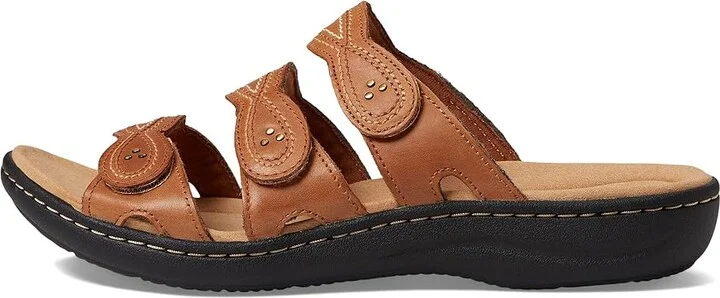 Clarks Laurieann Ayla Women's Shoes Dark Tan Leather : 6 B - Medium - Image 5