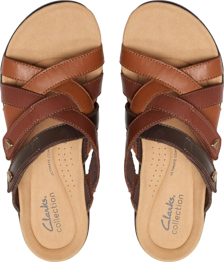 Clarks Laurieann Bali Strappy Platform Slide Sandals - Image 4