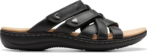 Clarks Laurieann Bali Women's Sandals Black Leather : 12 A - Narrow, Leather/Rubber - Image 6