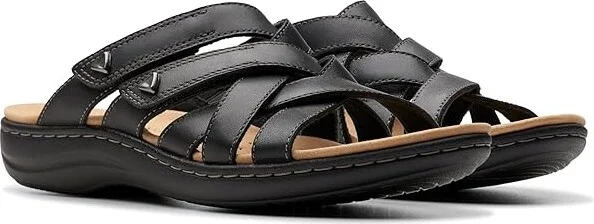 Clarks Laurieann Bali Women's Sandals Black Leather : 12 A - Narrow, Leather/Rubber