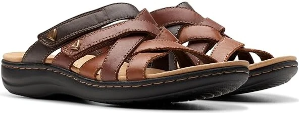Clarks Laurieann Bali Women's Sandals Brown Combi : 9 A - Narrow, Leather/Rubber