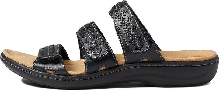 Clarks Laurieann Cove Women's Shoes Black Leather : 9.5 A - Narrow - Image 6