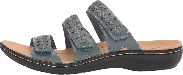 Clarks Laurieann Cove Women's Shoes Blue Grey Leather : 7 A - Narrow - Image 4