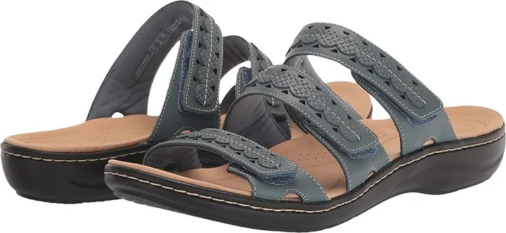 Blue Grey Leather